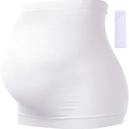 Pregnancy Belly Band, Seamless Maternity Pants Extenders with Silicone Anti Slip Strip-image-2