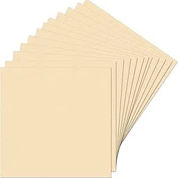 Square Primium MDF Pine Wood 6 inch MDF Boards for Art and Craft - 2.6mm Unfinished Square Wood Slices for Resin Art, Mandala Art,Pyrography, Painting (6 inch x 6 inch, 5)-image-0