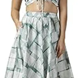 OOMPH! Crepe Top and Skirt Set for Women 2-picture-21