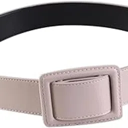 Womens Chic Waistband Wide Cinch Belt With Fashion Metal Square Buckle Beige | Womens Accessories | Belts-image-24