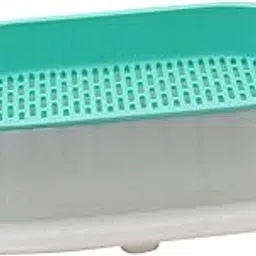 Merishopp Seed Tray Sprouting Container for Seedling Planting Greenhouse Home White Green-picture-20