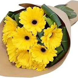 EG2i Yellow Gerbera Bouquet for Birthday, Anniversary, valentine, Mothers day, womans day gifts same day delivery-picture-28
