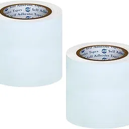 VCR White Duct Tape - 18 Meters in Length 120mm / 5" Width - 2 Rolls Per Pack - Strong Book Binding Tape - Waterproof Heavy Duty Duct Tape-picture-12