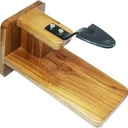 Woodova Coconut Scraper Polished Teak Wooden Table-Top Manual Coconut Scraper |Chirava Grater Thengai Thuruvi with Stainless Steel Blade | Easy-to-Use|Clear |Pack of 1-picture-13