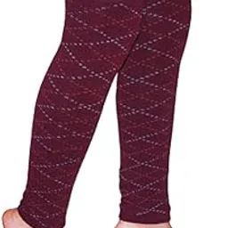krystle Woolen Leg Warmers Boys & Girl's Winter Warm Fur Long Leg Warmers Over Knee High Footless Socks (Maroon)-picture-20