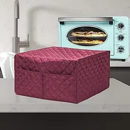 Convection Toaster Oven Cover - Smart Microwave Oven Protector Waterproof Dustproof & Stain Resistant, Outdoor Kitchen Accessories(Red)-image-10