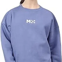 mkh Women's Winter Fleece Sweatshirt | Soft Round Neck Pullover for Gym, Streetwear & Casual Wear/MWSS-56-picture-24