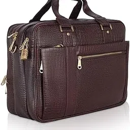 global senate Durable Leather Laptop Bag for Men Office Branded Messenger Bag Big Size with Trolley Sleeve-picture-47