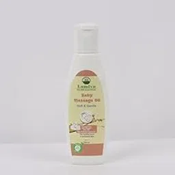 Lumiva Baby Massage Oil with Almond, Coconut & Olive Oils | Gentle, Non-Sticky, Nourishing Formula for Newborns & Infants | Hypoallergenic, Vitamin E Infused, Promotes Healthy Skin & Relaxation (200 ml)-picture-12