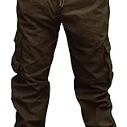 habix Men’s Cargo Pants | Regular Fit, High Rise Solid Trousers for Men | 100% Cotton Casual Outdoor Cargo Pants Grey-picture-21