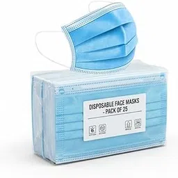 MDSS? Blue Face Mask | Pack of 25 | 3-Ply Non-Woven | Disposable Protection-picture-19