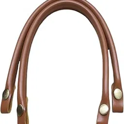 ZOOMELLA® 2x PU Leather Bag Handles for Replacement Bag Making DIY Craft Light Brown-image-9