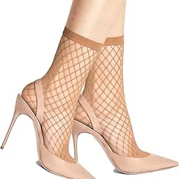 bunny bae Cool Summer Breathable Comfortable Fishnet Ankle Length Socks For Women and Girls-picture-54