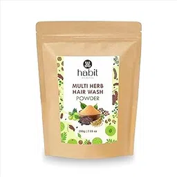 Habit Ayurveda Multi Herb Natural Hair Wash Powder | Traditional Formula Natural Shampoo With Herbal Amla Reetha Shikakai And Methi Dana Powder | Gentle Cleansing for Strong & Healthy Hair | Anti-Dandruff Shampoo Powder for Hair Fall Control & Growth | For Men & Women, Totally Organic | Paraben And Sulphate Free Shampoo - 200g (Pack of 1)-image-13