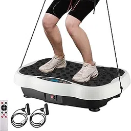 Bigzzia Patented Vibration Machine Plate for Weight Loss – 9800Hz High Frequency Exercise Platform with Wireless Remote, Magnetic Acupressure & Adjustable Modes (White)-picture-23