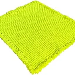 CRM TRADERS Woolen Puja Aasan Mat for Prayers - Handmade Decorative Pooja Mat 21 x 22 inch - (Lime)-picture-49