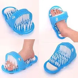 Novira Traders Waterproof Foot Cleaner Shower Slipper | Easy Feet Foot Scrubber with Soft Bristles for Deep Cleaning | Exfoliating & Massaging | Unisex Foot Care for Men & Women in Shower-picture-25