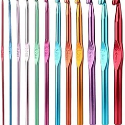 Oblivion Aluminum Knitting Needles Set, Aluminum Crochet Hooks Knitting Needles - 12-Piece, Multicolor, Crochet Kit with Durable Aluminum Hooks, Lightweight Yarn Tools for Beginners and DIY Projects-picture-47