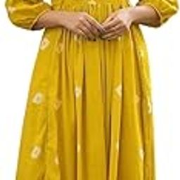 aimers craft Women's Cotton Hand Block Printed Anarkali Kurti-picture-26