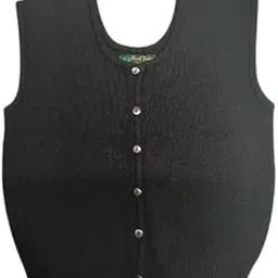 Winter Woolen Stretchable Blouse for Women - Front Open with Button, Sleevesless, Round Neck,Warm & Stylish-picture-40