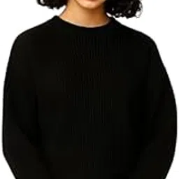 nobarr Women's Acrylic Full Sleeve White Drop-Shoulder Sweater-picture-32