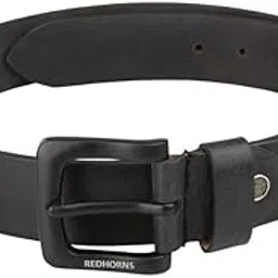 redhorns Genuine Leather Belt for Men Formal Casual Jeans & Trousers | 4.5 CM Width | Adjustable Waist Size | Wine Belts for Gents (GB36A)-picture-55