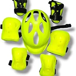 styrkr Skating Guard, Protective Skating Guard Kit | Skate, Cycling, Running Protection Set | Multi Sport Gear for Children Age 8-12 Years (FGm-5) (Green, M)-picture-27