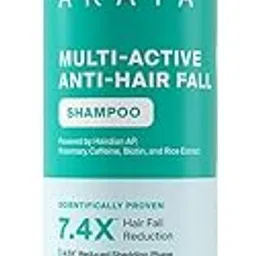 Arata Multi-Active Anti-Hair Fall Shampoo for 7.4X Hair Fall Reduction and 3.6X Increase in Hair Growth Factors | Powered by Hairdian AP, Caffeine, and Rosemary 200ml-picture-11