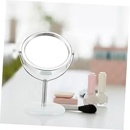 GYAN Table Top Makeup Round Mirror – Portable Metal Desktop Mirror with 360° Rotation for Makeup, Grooming & Travel Vanity Use (1 PCS)-picture-31
