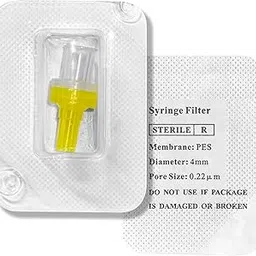Sterile Syringe Filter, Hydrophilic PES Membrane 0.22um Pore Size, 4mm Membrane Diameter, PES Filtration for Lab,Sterile Packed (100)-image-68
