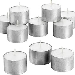 Srajan Tealight Candles 100% Pure Wax, Unscented, Pack of 50, Guaranteed 6-7 Hours Burning time, White Unscented Tea Light Candles (White, 50) (Pack of 50)-image-7
