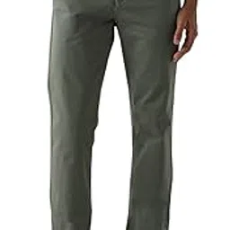 reid & taylor Reid & TaylorMen's Regular Pants (30") | Regular Fit Multi-Purpose Trousers | Lycra Cotton Blend, Ideal for Business Casual Office/Anytime Wear - Olive-picture-22
