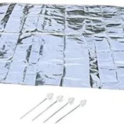 FABLOFT Double Sided Aluminum Foil Pad Sturdy Portable for Camping Beach Tent Hiking 150x200cm-picture-12