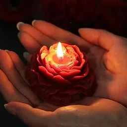 Low Temperature Scented Candle,70G Peony Flower Shaped Soy Wax Romantic Drip Candle for Wedding Ambiance Home Decor,Adult Low Heat Body Safe Play Candle for Couples Date Night image 1