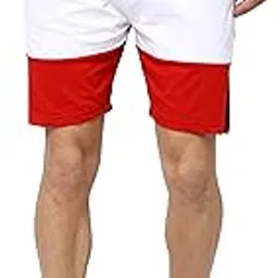 maniac Color Block Men's Slim Fit Black Cotton Shorts-picture-35