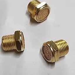 Pneumatic Silencer 1/8” Thread Brass Air Exhaust Muffler Sintered Bronze Mufflers Portable Pneumatic Solenoid Valve Muffler Silencer for Cylinders for Crank Cases for Valves for Gear Boxes (Pack of 3)-picture-13