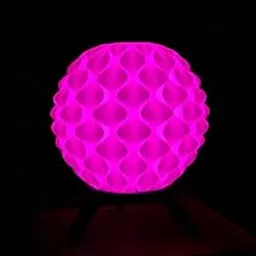 3D Honeycomb Globe Table Lamp, Color Changing LED Night Light with Tripod Stand, Decorative Mood Light for Bedroom, Living Room-picture-33