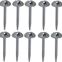 Merishopp 10Pcs Tent Stakes Anchor Durable Tarp Ground Nail for Gardening Tent Outdoor Sporting Goods|| Outdoor Sports|| Camping & Hiking|| Tents & Canopies|| Tent & Canopy Accessories-image-11