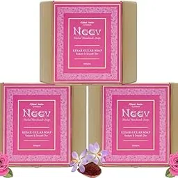 Neev Kesar Gulab Soap For a Radiant and Smooth Skin (75 gms) set of 3 combo-picture-22
