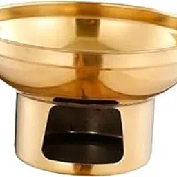 Double Handled Lidless Thai Hot Pot Shabu Hot Pot for Hiking Kitchen Outdoor Gold M | Home & Garden-picture-11