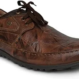 buckaroo Athena Genuine Leather Brown Casual Shoes for Mens-picture-33