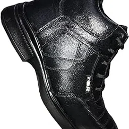 tor Phylon Sole Safety Boot Shoes for Men's| Stylish Look| Genuine Leather with Non Slip Outsole & Fibre Toe| Comfortable and Waterproof| Weight 600 gram| Boot Shoes Black and Brown image 1