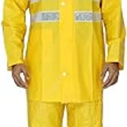 the clownfish Rain Coat for Men Waterproof for Bike with Hood and Reflective Stripes Raincoat for Men Industrial Series. Set of Top and Bottom Indus Series-picture-35