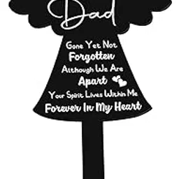 LOOM TREE® Memorial Stake Garden Stake Forever in Our Hearts for Yard Graveyard Outdoor for Dad | Home Decor | Plaques & Signs-image-62
