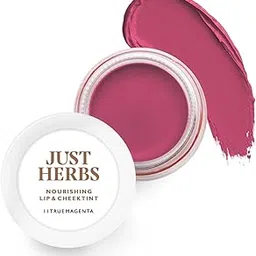 Just Herbs Lip and Cheek Tint Blush | Lip Tint & Stain for Women | Organic, Herbal & Natural Lip and Cheek Tint | Paraben Free Lip Tint | Long-lasting Tint (True Magenta)-image-29
