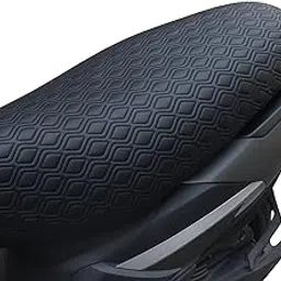 Mototrance Stylish Black | PU Leather Luxurious | Anti-Slip | Waterproof | Ergonomic Design | Shock Absorbent | Custom Fit | Bike Scooty Seat Cover | MTSC-9501-BL | Compatible with TVS Zest-picture-20