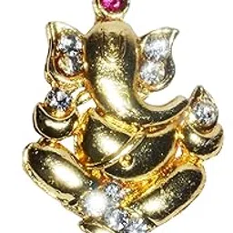 real seed Ganesh Ji Gold Plated Religious God Pendant with Chain for Girl, Boy, Men, Women and Children-picture-38