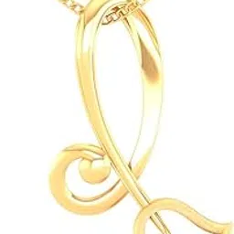 p.c. chandra jewellers 14K Gold Pendant (without chain) With Blooming Flower Design And Studded Stone For Women - 0.5 Gram-picture-37