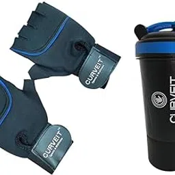 Curveit Combo of Gym Gloves and Protein Shaker Bottle-image-30