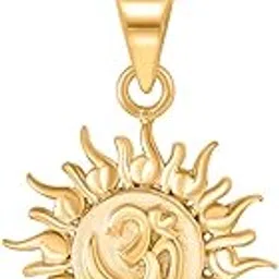p. n. gadgil jewellers P.N.Gadgil Jewellers 22 Karat (916) BSI Hallmarked Yellow Gold Solar Divinity Om ReligiousPendant For Women/Men GP46-picture-11